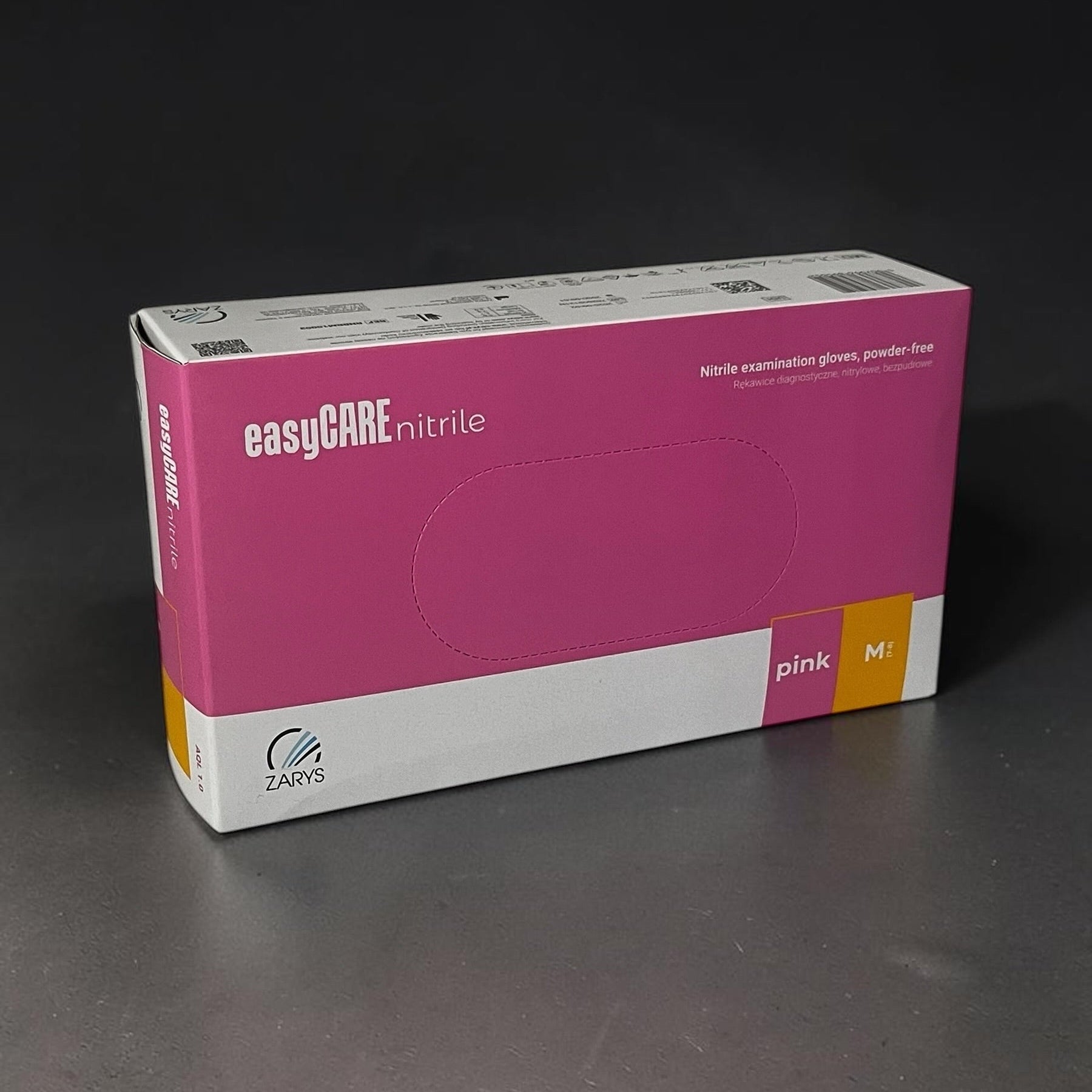 easyCARE Nitril, Púdermentes Kesztyű - Pink (100db/doboz)